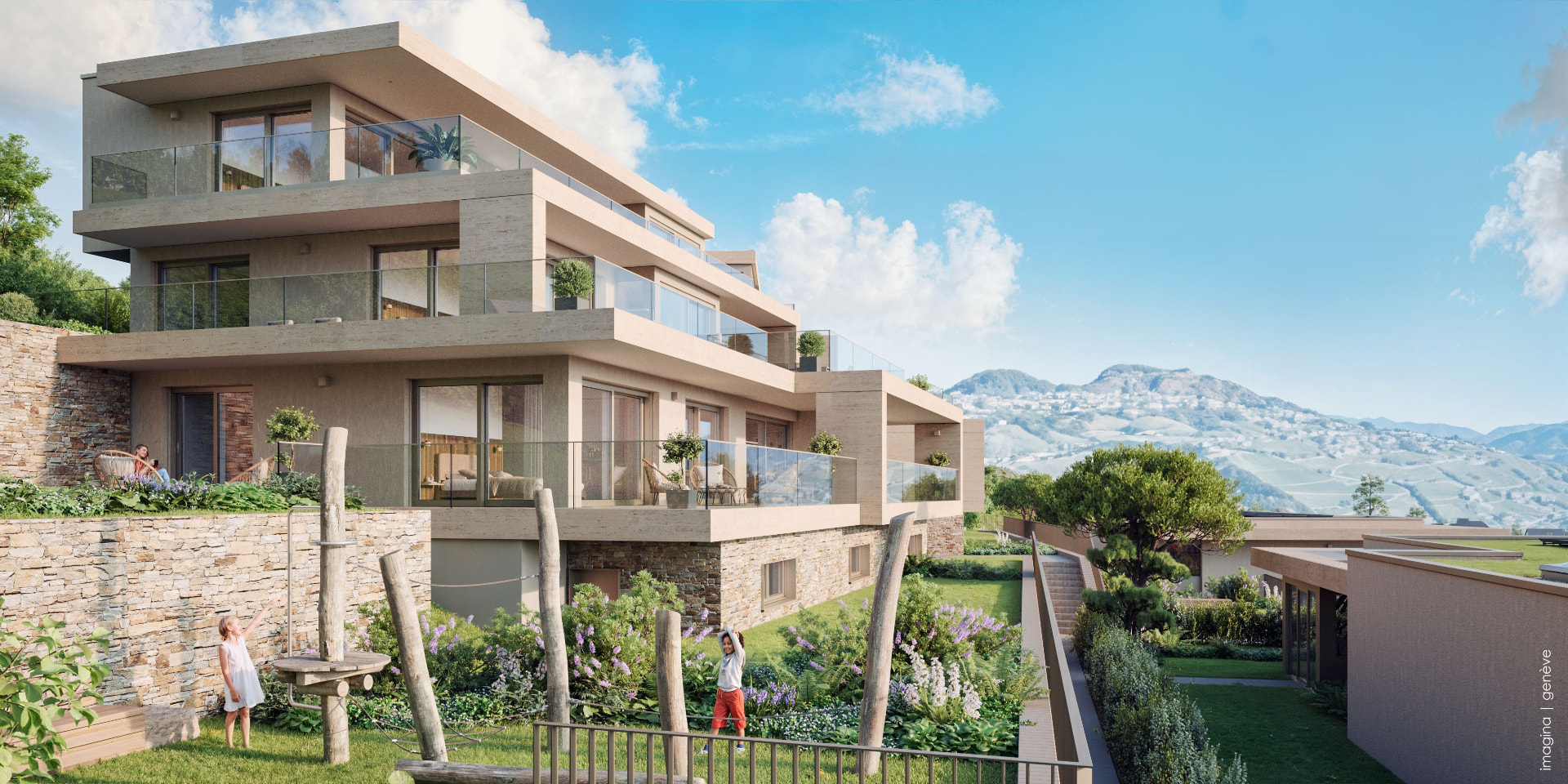 Jardins paysagers et espaces de vie extérieurs de Mourat 84